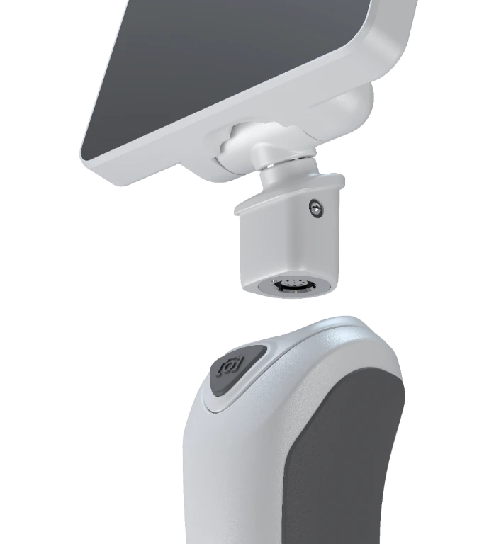 Videolaryngoskop VX-Serie - Monitor und Handgriff getrennt Fokus von unten