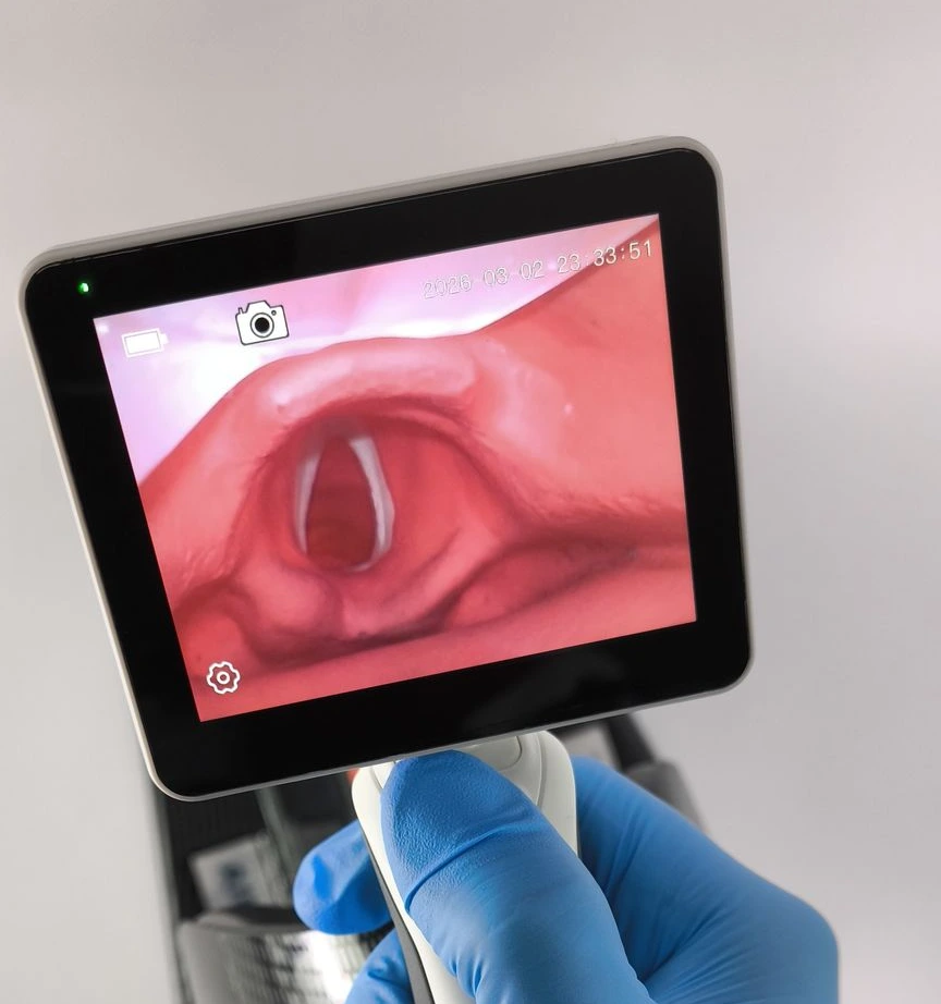 Intubation bei einer Übungspuppe mit dem Videolaryngoskop VX-35